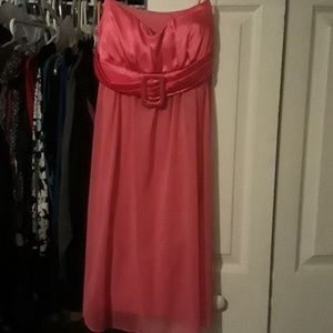 Hot pink mini formal dress